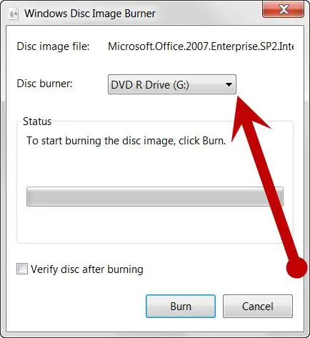 Choma faili za ISO kwenye DVD Hatua ya 4