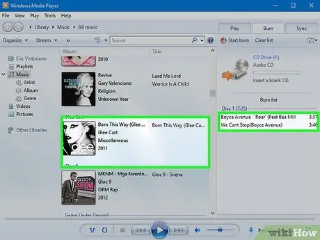 Burn Songs on to a CD Step 22