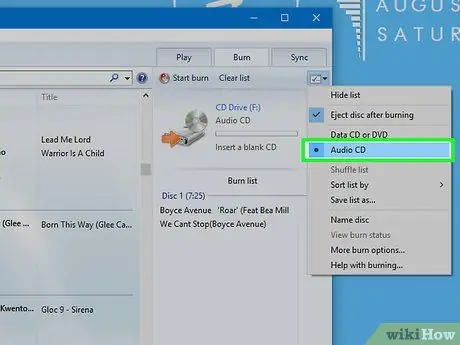 Burn Songs on to a CD Step 24
