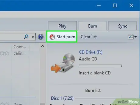 Burn Songs on to a CD Step 25