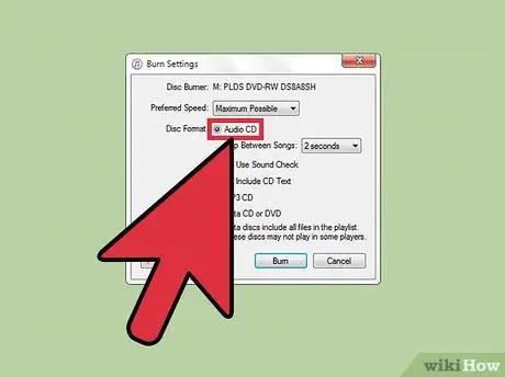 একটি অডিও সিডিতে সঙ্গীত বার্ন করুন ধাপ 12