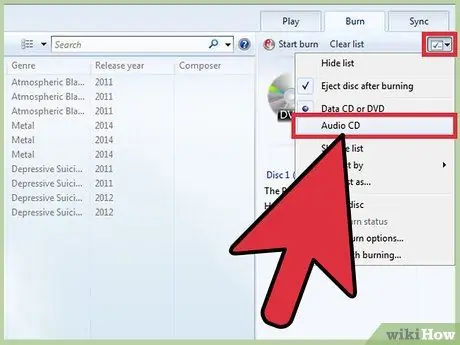 Põletage muusika audio -CD -ks. 5. samm