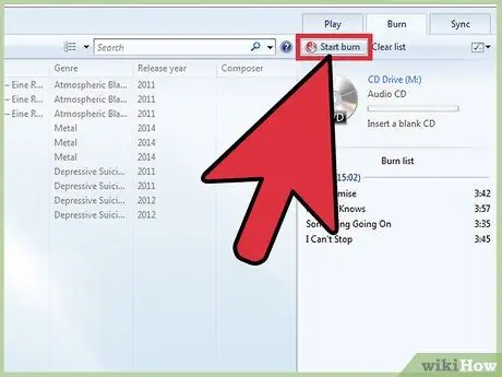 Burn Music to an Audio CD Step 6