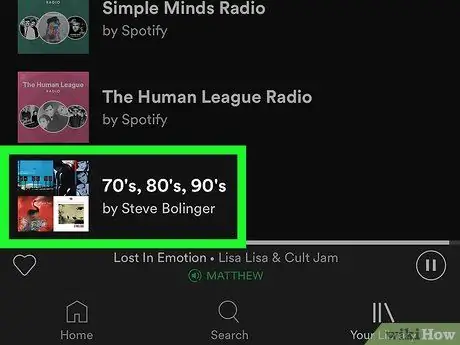 Zima Changanya kwenye Spotify kwenye iPhone au iPad Hatua ya 3