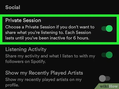 Sakrijte nedavno reproducirane izvođače na Spotifyju na Androidu Step 10