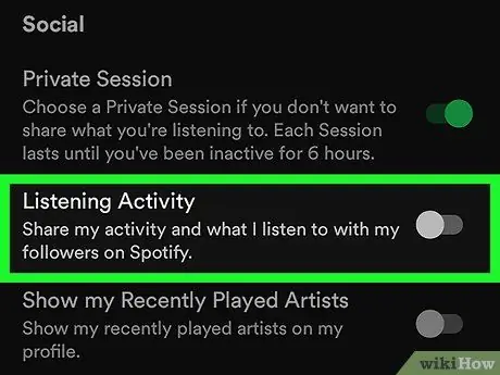 Nascondi gli artisti riprodotti di recente su Spotify su Android Passaggio 11