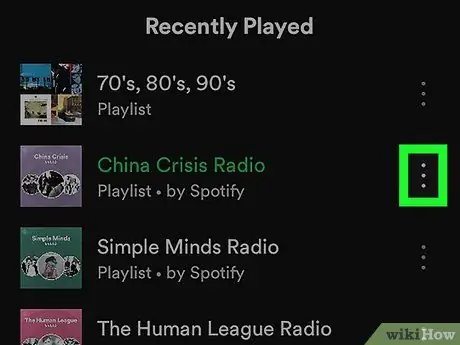 Скрыть недавно сыгранных исполнителей в Spotify на Android Шаг 4