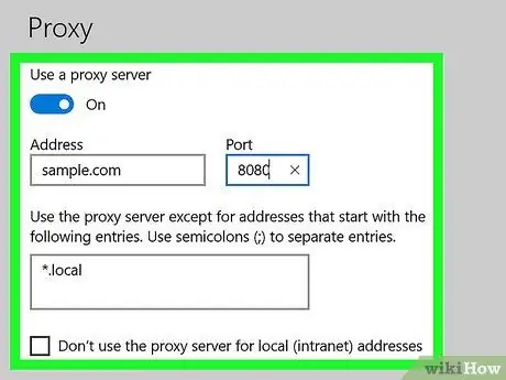 Cambiar la configuración de proxy Paso 21