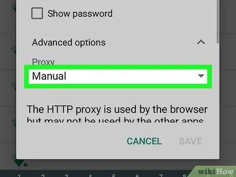 Změna nastavení serveru proxy Krok 52