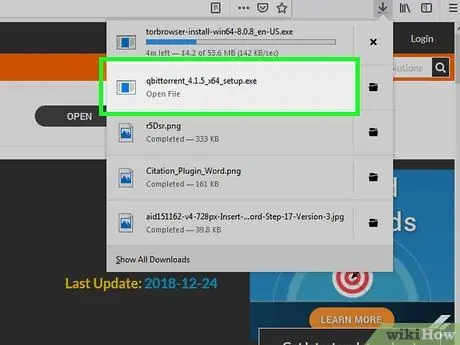 Atsisiųskite ir atidarykite „Torrent“failus 5 veiksmas