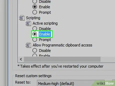 Abilita cookie e JavaScript Passaggio 60