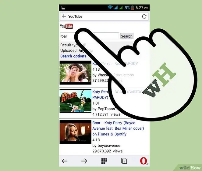 Videote allalaadimine YouTube'ist Opera Mini veebibrauseri (mobiil) abil 10. samm