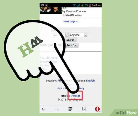 Pakua Video kutoka YouTube Ukitumia Opera Mini Browser Web (Mobile) Hatua ya 16