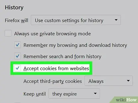 Abilita i cookie nel tuo browser web Passo 20