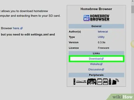 Nainštalujte prehliadač Homebrew Krok 1