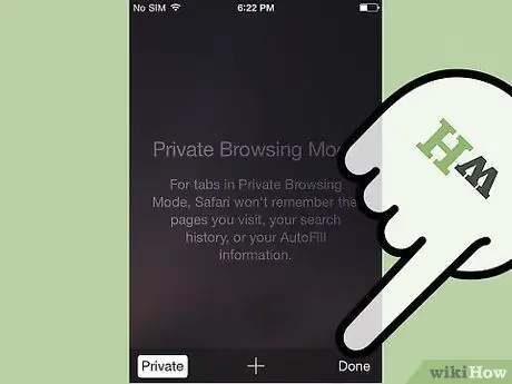 Aktivieren Sie das private Surfen in Safari mit iOS Schritt 4