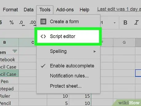 Ejecute un script en Google Sheets Paso 4