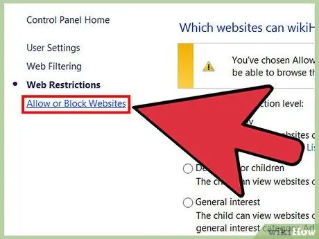 Restricționați navigarea web utilizând Internet Explorer Pasul 25