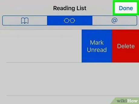 Eliminar elementos de la lista de lectura de Safari en iOS Paso 6