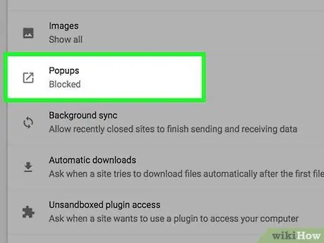 Bloqueja les finestres emergents a Chrome Pas 12