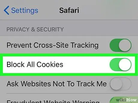 Удаление файлов cookie с помощью веб-браузера Safari Шаг 13