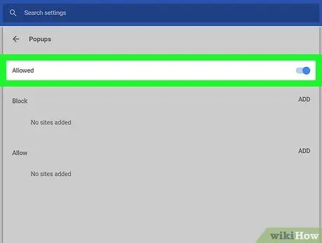 Permiteți ferestrele pop-up Pasul 7