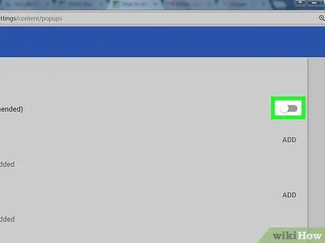 Tillåt popup -fönster på Google Chrome Steg 14