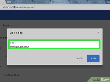 Permet les finestres emergents a Google Chrome Pas 16