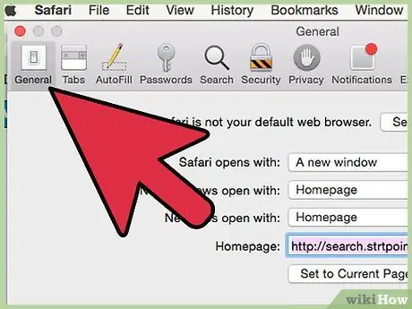 Zmeňte svoju úvodnú stránku v Safari Krok 3