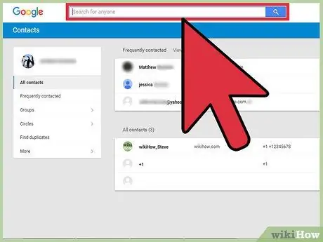 Zoek contacten in Gmail Stap 3