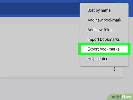 Export záložek z prohlížeče Chrome Krok 6