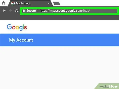 Brisanje Google ili Gmail računa Korak 1