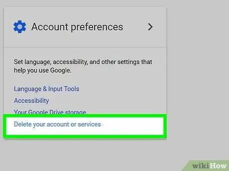 حذف حساب Google یا Gmail مرحله 4