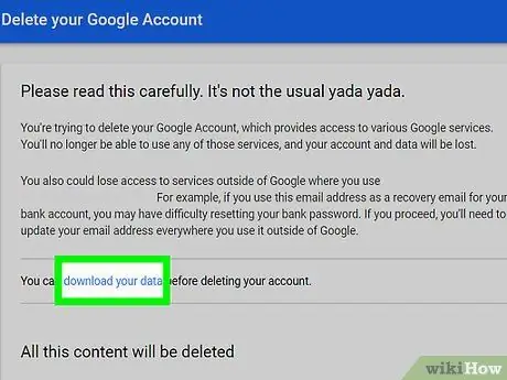 Vee 'n Google- of Gmail -rekening uit Stap 8