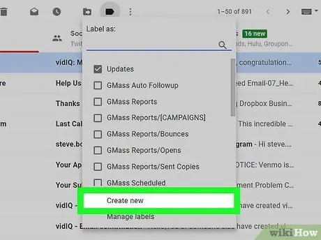 በ Gmail ውስጥ አዲስ አቃፊ ይፍጠሩ ደረጃ 4