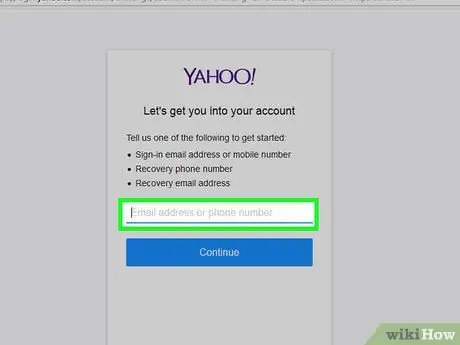 Oporavak hakiranog Yahoo računa Korak 4