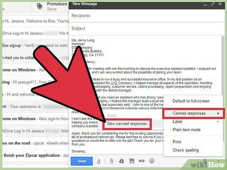 Utiliser les réponses prédéfinies dans Gmail Étape 10