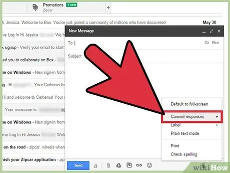 Utilice las respuestas almacenadas en Gmail Paso 13