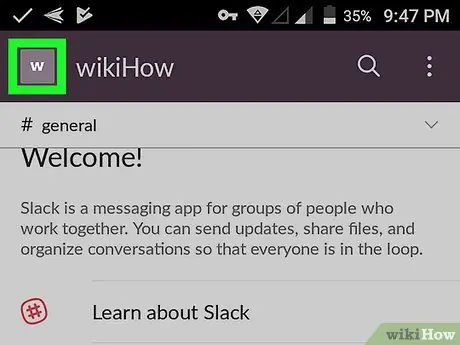 أضف شخصًا ما إلى رسالة خاصّة على Slack على نظام Android الخطوة 2