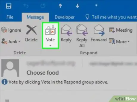 Use the Voting Buttons in Outlook Step 12