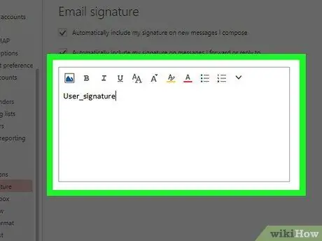 Ongeza Saini katika Microsoft Outlook Hatua ya 5