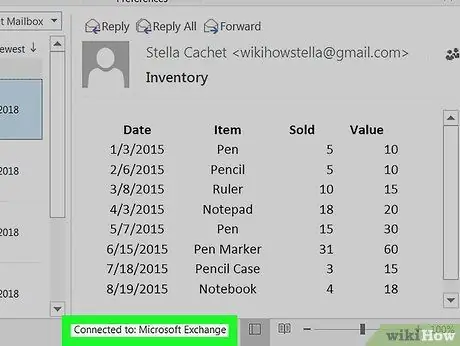 Lumpuhkan "Work Offline" di Outlook Langkah 6