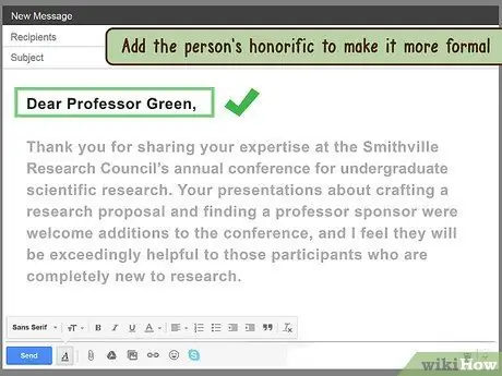 Ξεκινήστε ένα επίσημο μήνυμα ηλεκτρονικού ταχυδρομείου Βήμα 9
