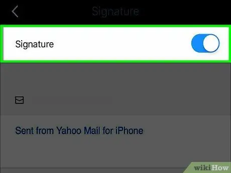 Dodajte potpis u Yahoo Mail Korak 13