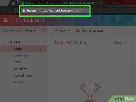 Export Contacts from Outlook Step 1