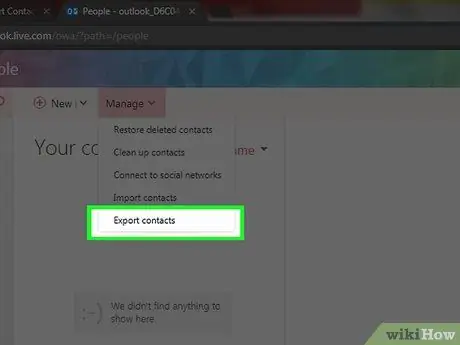 I-export ang Mga contact mula sa Outlook Hakbang 4