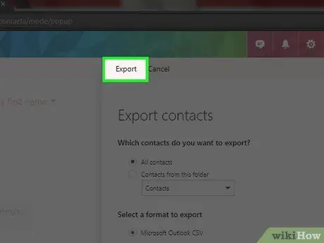 I-export ang Mga contact mula sa Outlook Hakbang 6