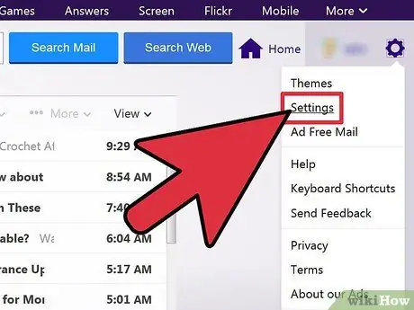 สร้างตัวกรองใน Yahoo! จดหมายขั้นตอนที่ 5