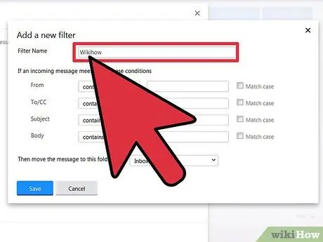 Ստեղծեք ֆիլտր Yahoo! Փոստ Քայլ 9