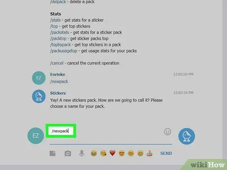 PC veya Mac'te Telegram'da Çıkartmalar Yapın Adım 7